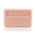 Savon rose au lait d'ânesse 100g Savon rose au lait d'ânesse 100g