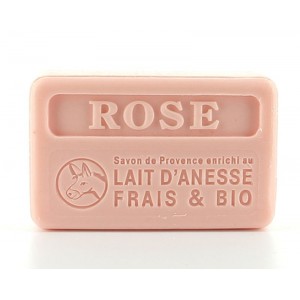Savon rose au lait d'ânesse 100g Savon rose au lait d'ânesse 100g
