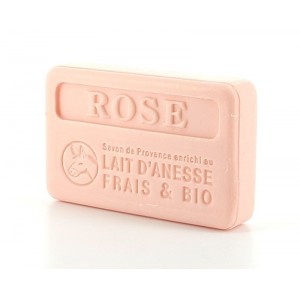 Savon rose au lait d'ânesse 100g Savon rose au lait d'ânesse 100g