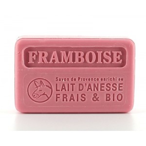 Savon framboise au lait d'ânesse 100g Savon framboise au lait d'ânesse 100g