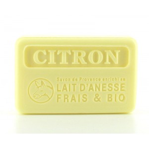 Savon citron au lait d'ânesse 100g Savon citron au lait d'ânesse 100g