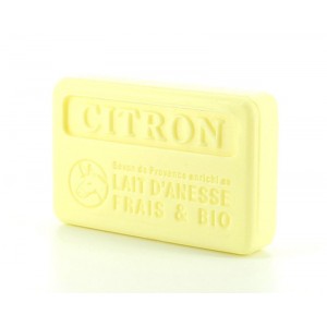 Savon citron au lait d'ânesse 100g Savon citron au lait d'ânesse 100g