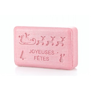 Joyeuses Fêtes Traineau du Père Noël Savonnette Marseillaise 125 g