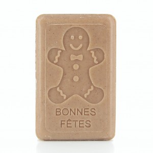 Bonnes Fêtes Bonhomme Pain d'Epices Savonnette Marseillaise 125 g