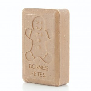 Bonnes Fêtes Bonhomme Pain d'Epices Savonnette Marseillaise 125 g Bonnes Fêtes Bonhomme Pain d'Epices Savonnette Marseillaise 125 g