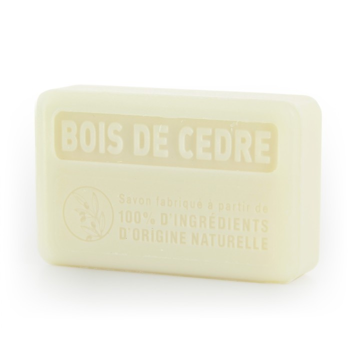 Savon Bois de Cèdre (huile essentielle) Nature 100% - Marseille