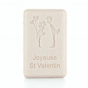 Joyeuse St Valentin Couple d'amoureux Savonnette Marseillaise 125 g Joyeuse St Valentin Couple d'amoureux Savonnette Marseillaise 125 g