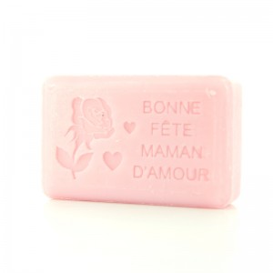 Savon fête des mères Bonne fête Maman d'amour. 3/4 Savon fête des mères Bonne fête Maman d'amour. 3/4