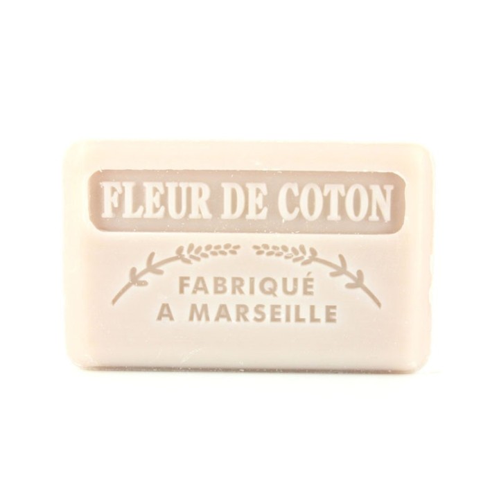 Savon Fleur de Coton -  Made in Marseille -  enrichie au beurre de karité bio