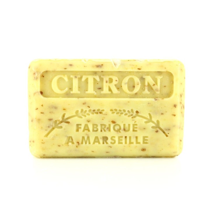 Savon Citron broyé -  Made in Marseille -  enrichie au beurre de karité bio
