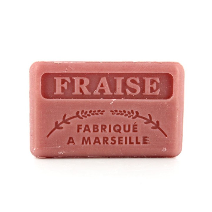 Savon Fraise -  Made in Marseille -  enrichie au beurre de karité bio