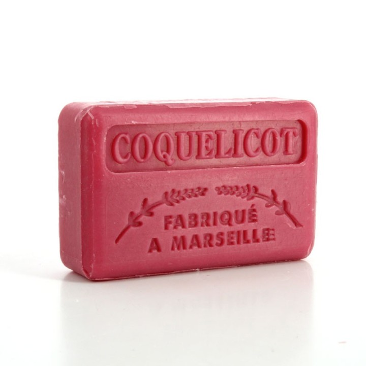 Savon Coquelicot -  Made in Marseille -  enrichie au beurre de karité bio