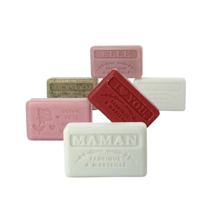 Assortiment de Savonnettes Marseillaise pour Cadeau Fêtes des Mères