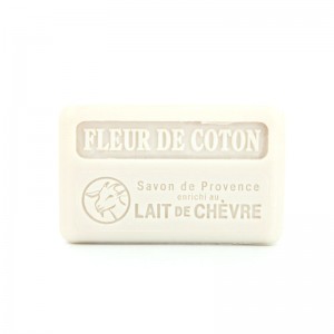 Savon au Lait de chèvre senteur Fleur de coton 100g