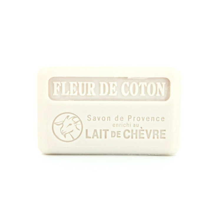 Savon 100g Lait de chèvre senteur Fleur de coton 100g - La Savonnette Marseillaise