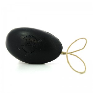 Savon Galet au Charbon végétal actif 155 g avec corde