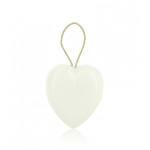 Le coeur blanc avec corde 90 g